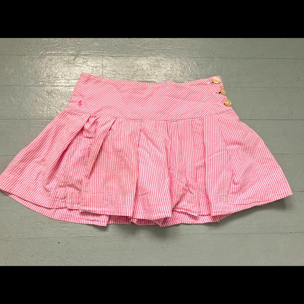 Trendy Ralph Lauren pink stripe tennis skirt